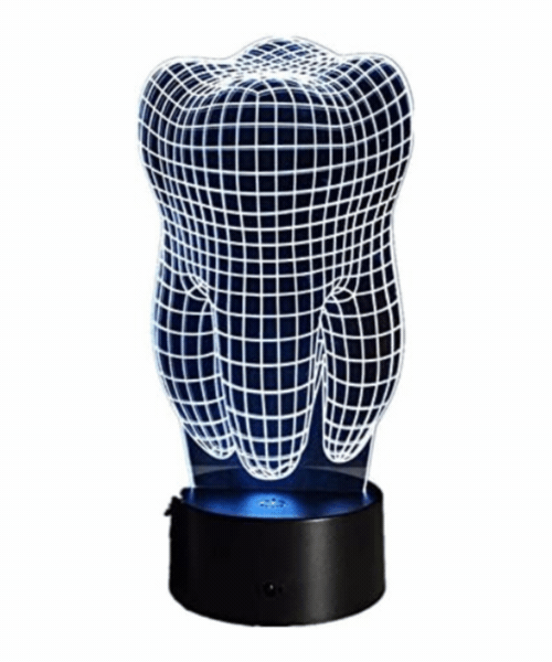 Multi-Color 3D Dentist Tooth Lamp